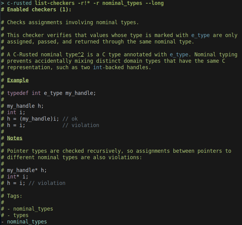 CLI screenshot