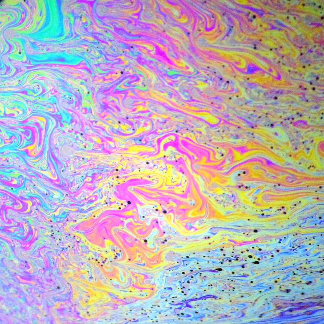 Colorful soap bubbles